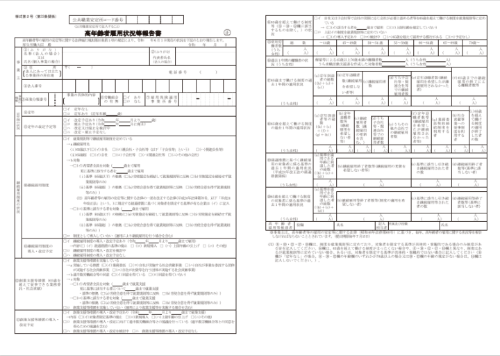 【令和5年最新】高年齢者雇用状況等報告書の書き方